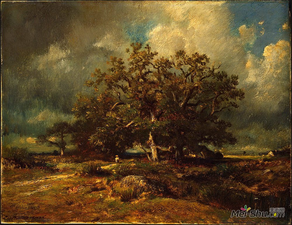朱班·杜雷(Jules Dupre)高清作品《老橡树》