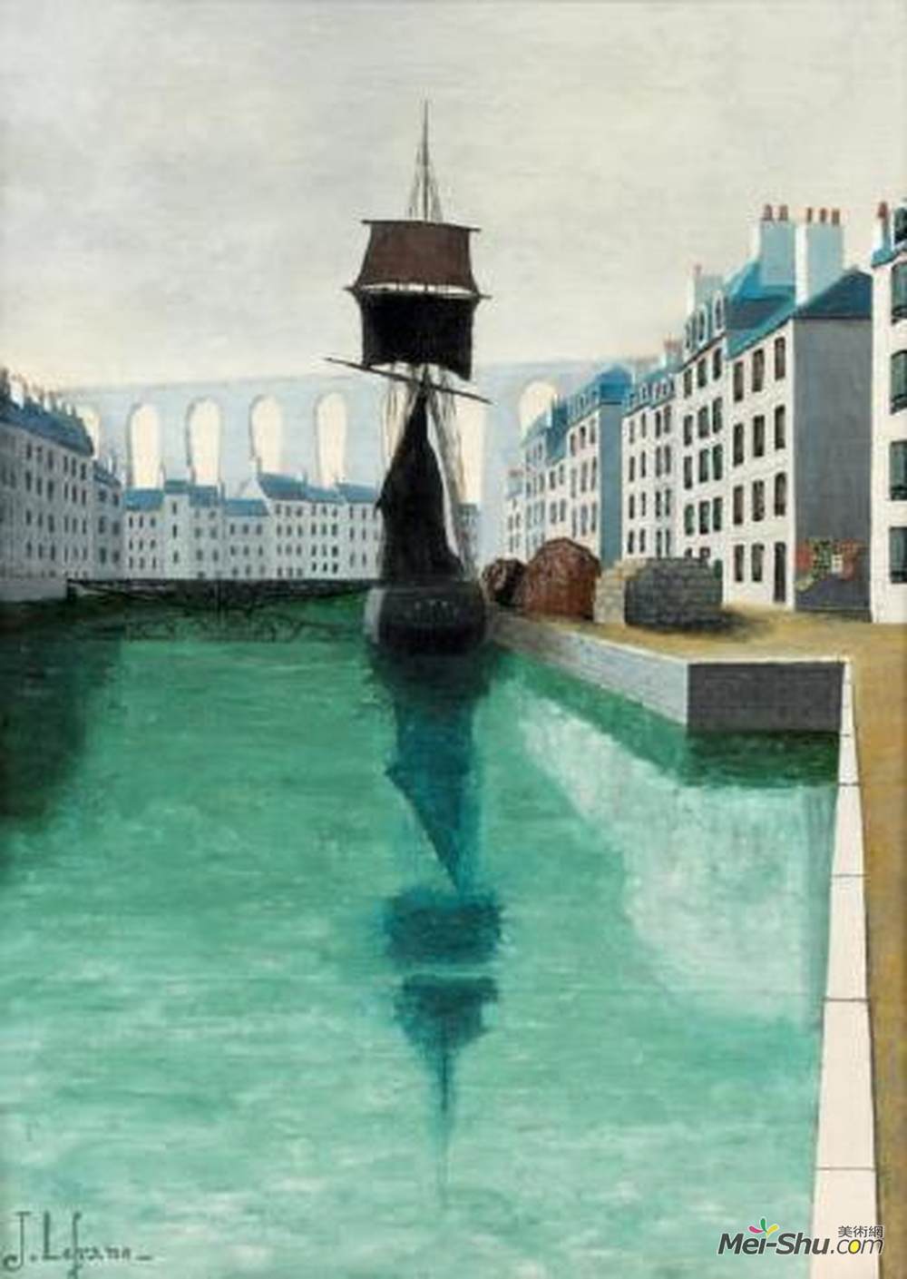朱勒勒弗朗克(Jules Lefranc)高清作品《Morlaix, brume matinale》