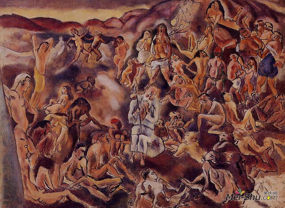 朱勒·帕斯金(Jules Pascin)高清作品《圣安东尼的诱惑》
