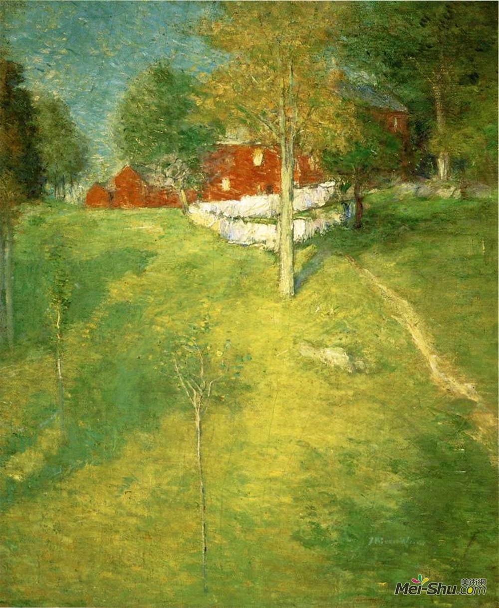 Juliandate,julianquintart cm title:the laundry, branchville artist:julian alden weir date