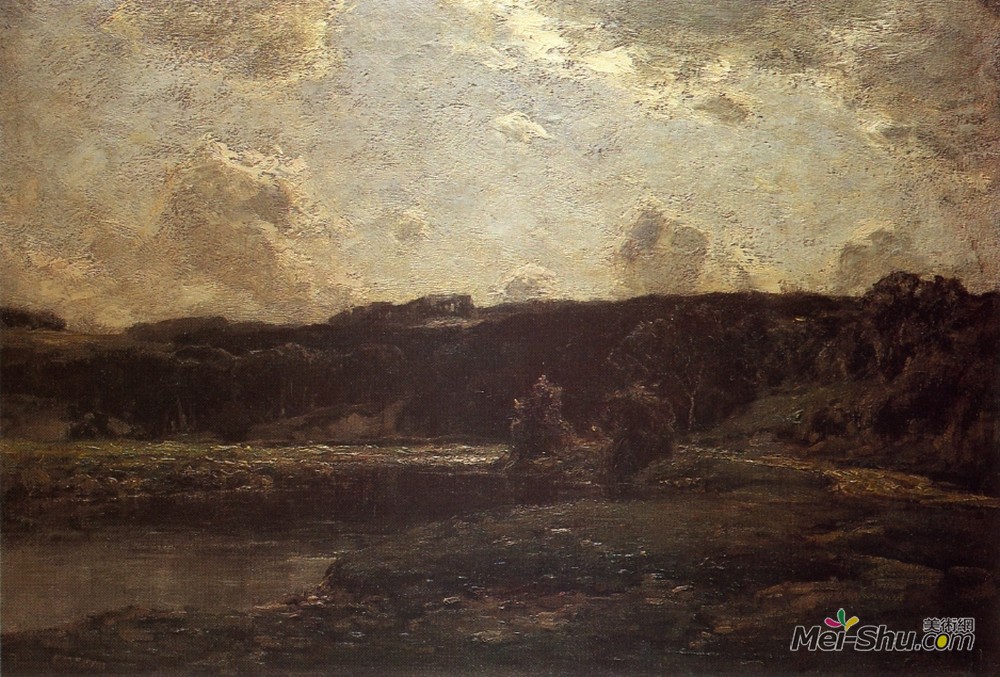 朱利安·奥尔登·威尔(Julian Alden Weir)高清作品《河湾》