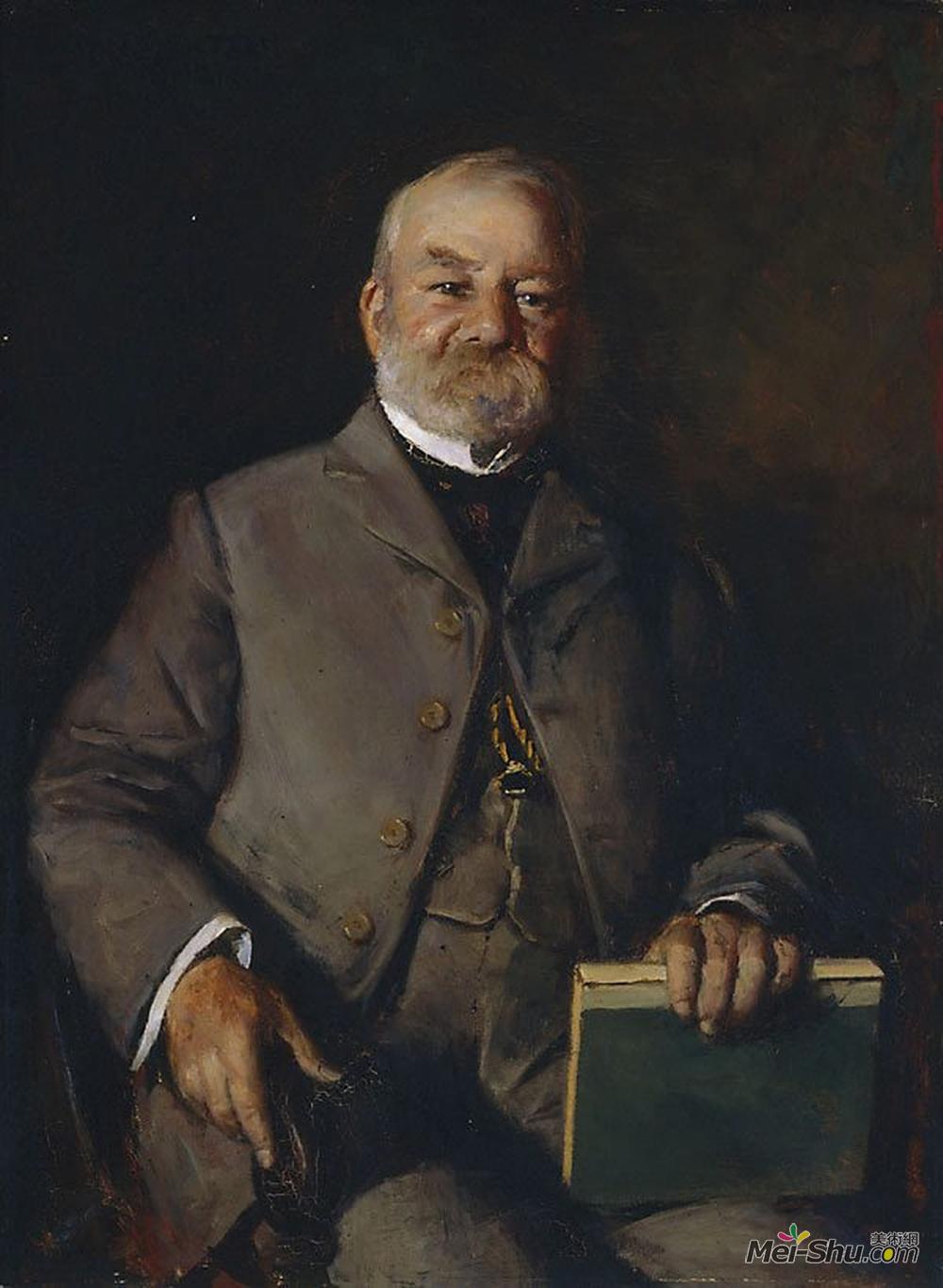 朱利安·艾斯通(Julian Ashton)高清作品《The Hon. Henry Gullett MLC》