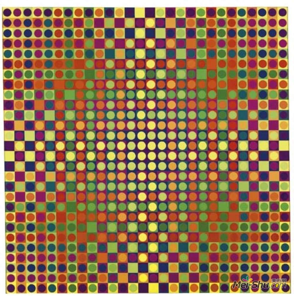 朱力奥·列帕尔珂(Julio Le Parc)高清作品《Serie 29D No. 1-1 8-8 1-1 8-8》