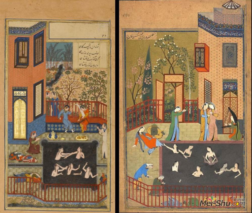 白扎德(Kamal ud-Din Behzad)高清作品《窃听者》