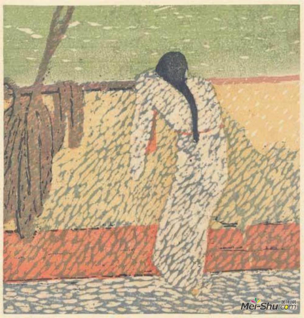 山本鼎(Kanae Yamamoto)高清作品《甲板上》
