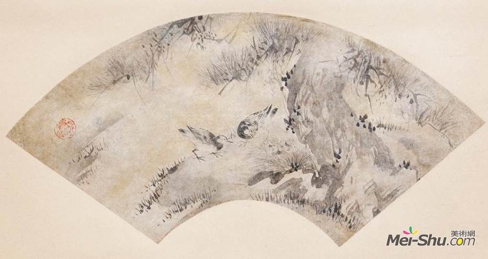 狩野永德(Kanō Eitoku)高清作品《鸟与松树》