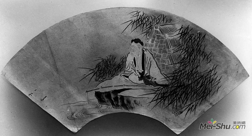 狩野元信(Kanō Motonobu)高清作品《扇子》