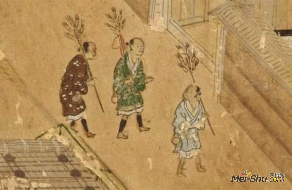 狩野元信(Kanō Motonobu)高清作品《洛中洛外図屏風》