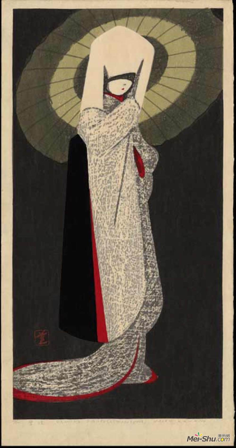 卡鲁卡瓦诺(Kaoru Kawano)高清作品《Dancing Figure (Sagimusume)》