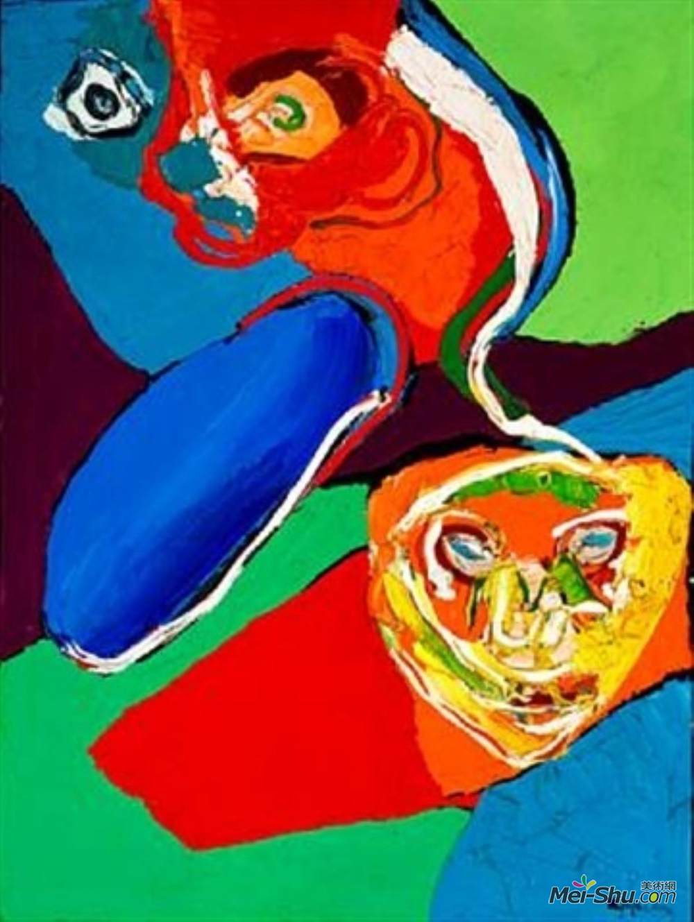 卡雷尔·阿佩尔(Karel Appel)高清作品《飞行人员》