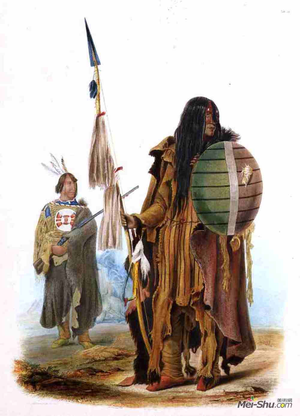 卡尔博德默(Karl Bodmer)高清作品《印第安人印第安人》