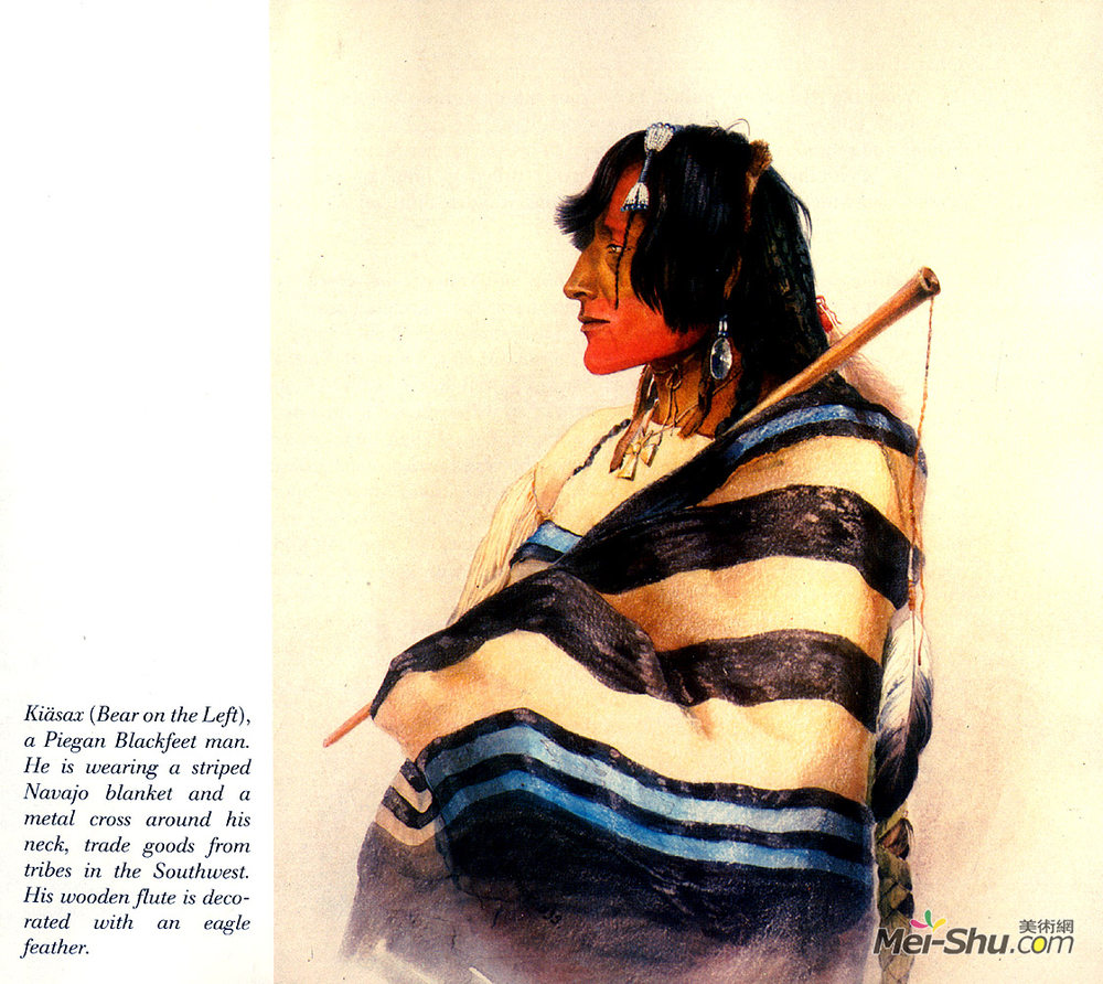 卡尔博德默(Karl Bodmer)高清作品《基萨克斯[熊在左边]》