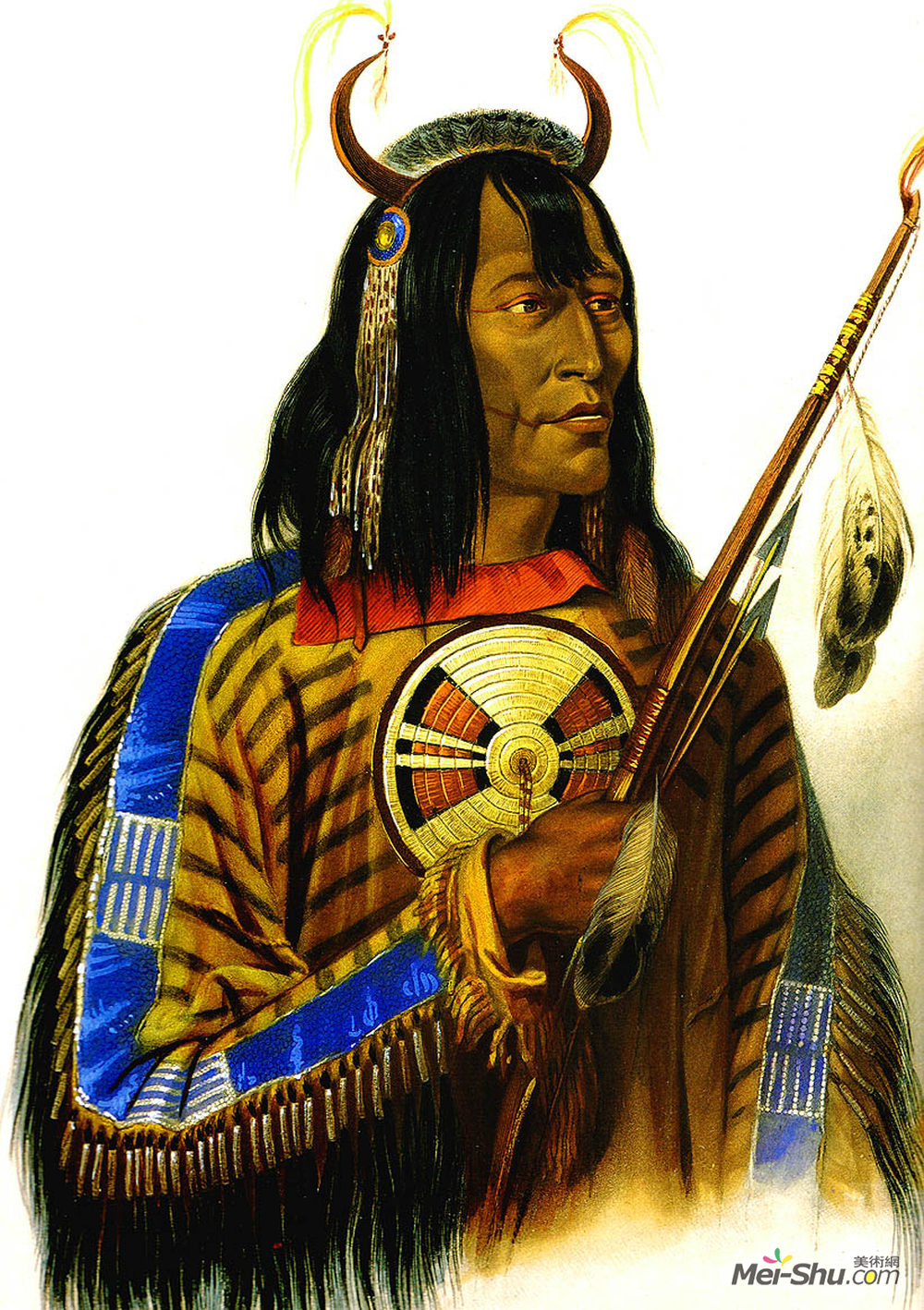 卡尔博德默(Karl Bodmer)高清作品《印度印第安人》