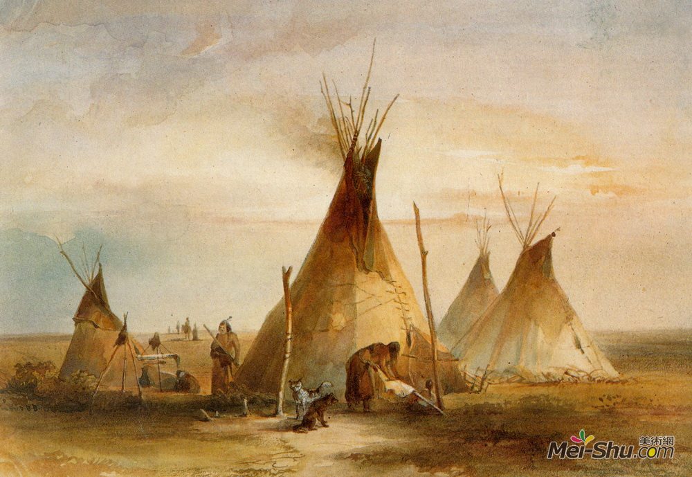 卡尔博德默(Karl Bodmer)高清作品《《国际旅行》第1卷中的苏柚》