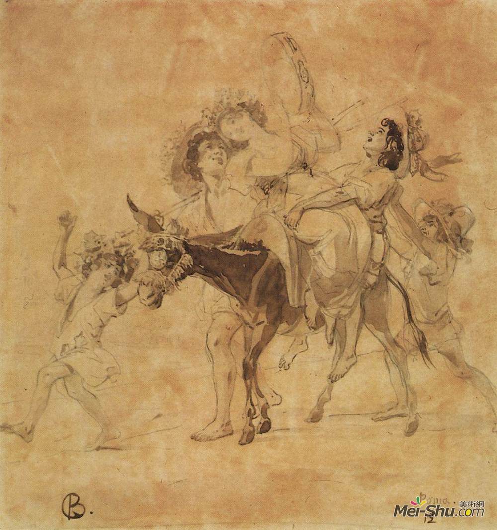 卡尔·布留洛夫(Karl Bryullov)高清作品《愉快的归来》