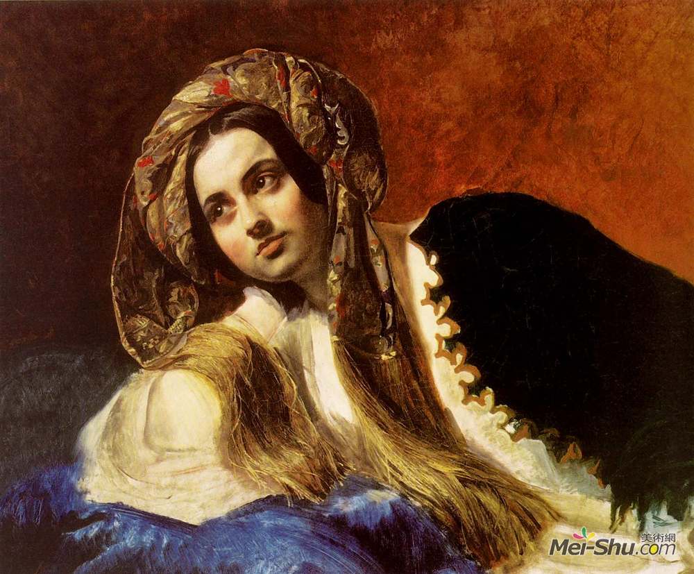 卡尔·布留洛夫(Karl Bryullov)高清作品《土耳其女孩》
