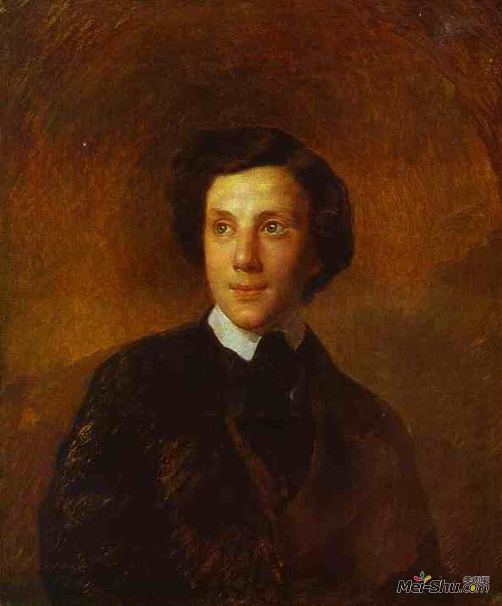 卡尔·布留洛夫(Karl Bryullov)高清作品《Portrait of A. A. Abaz》