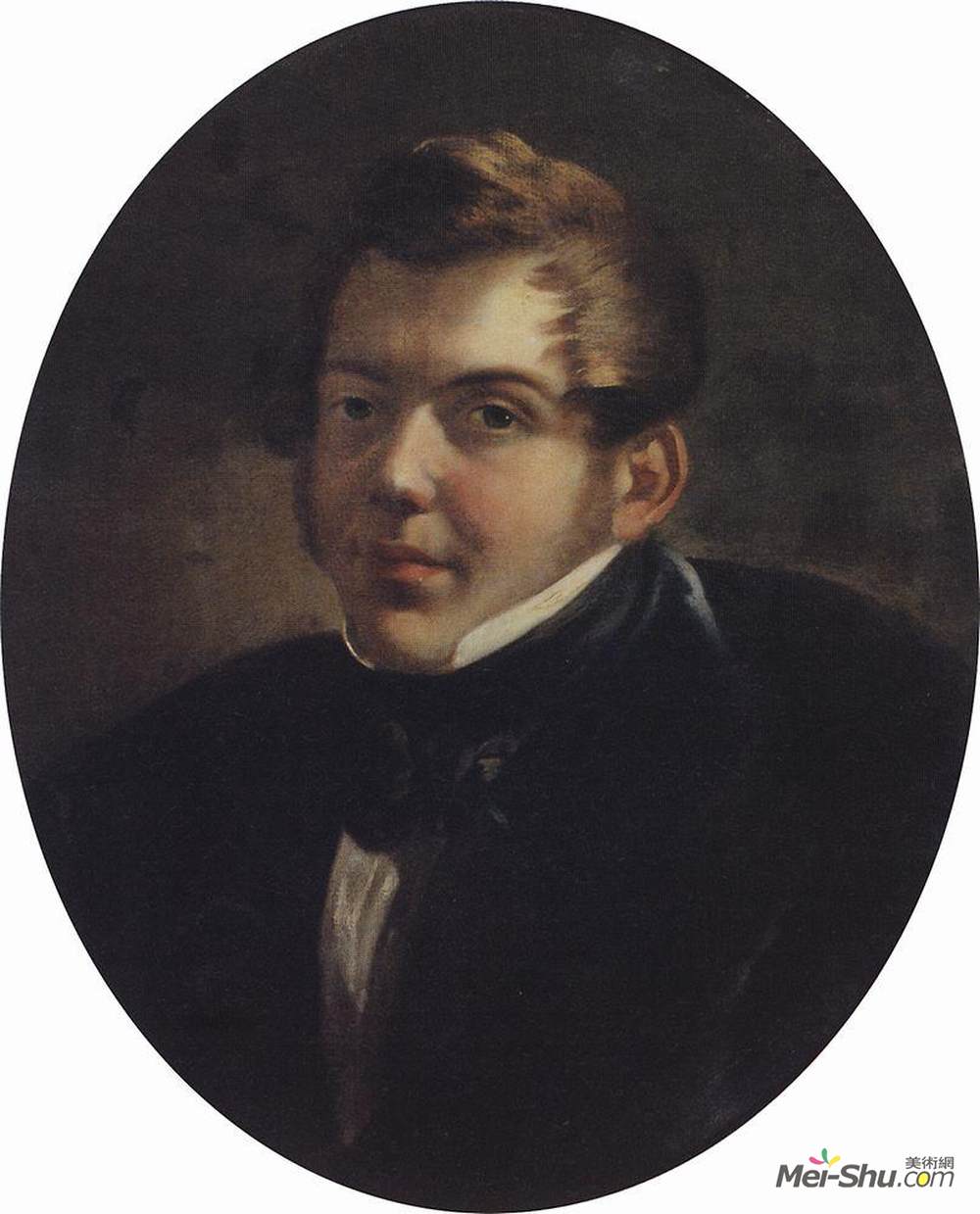卡尔·布留洛夫(Karl Bryullov)高清作品《一位建筑师的画像》