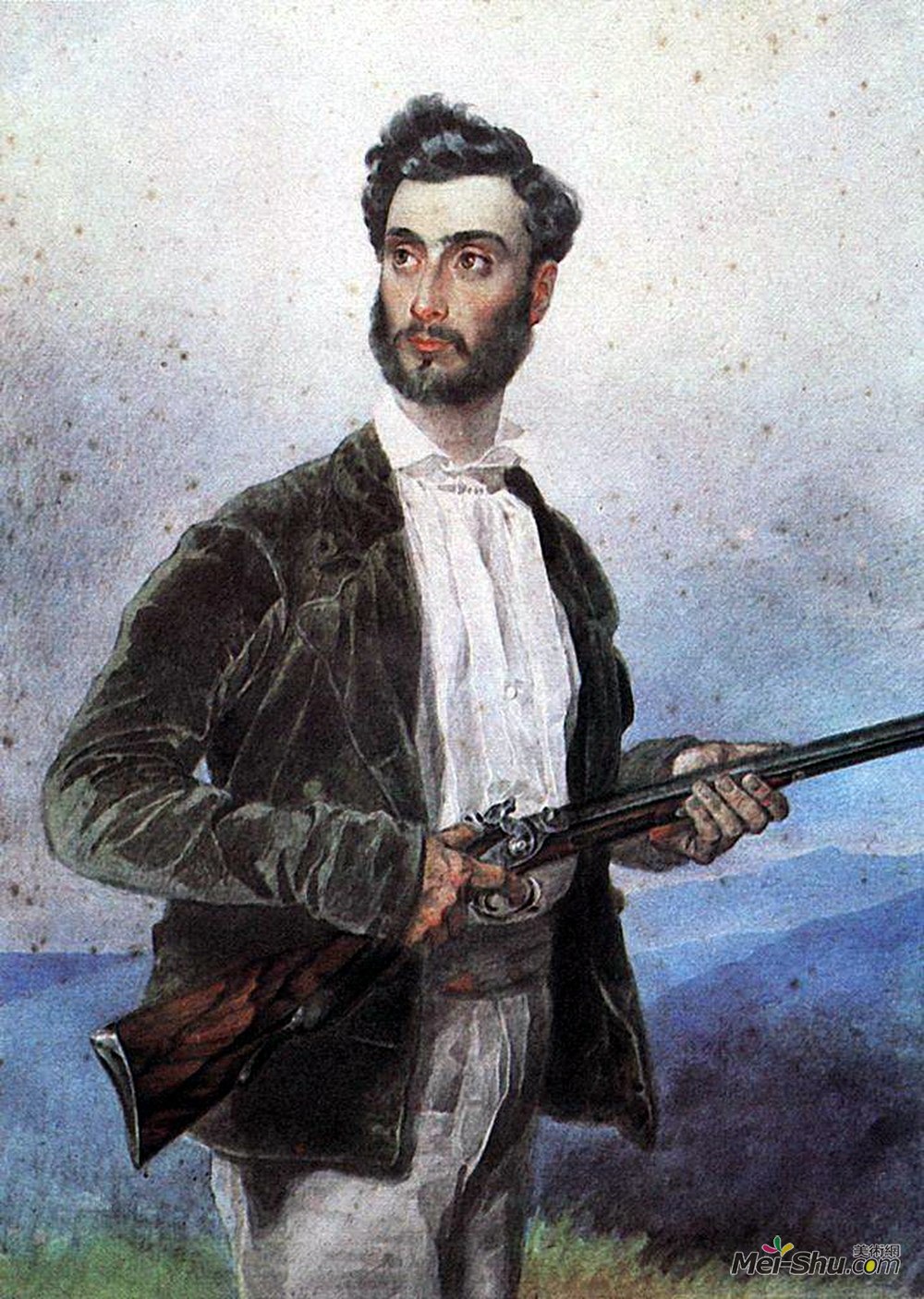 卡尔·布留洛夫(Karl Bryullov)高清作品《Portrait of Antonio Tittoni》