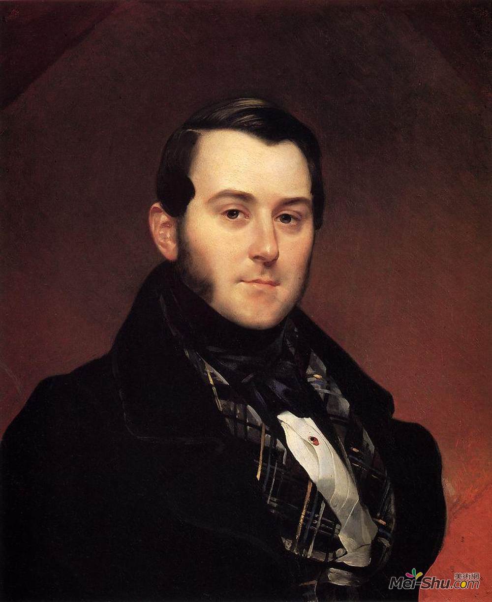 卡尔·布留洛夫(Karl Bryullov)高清作品《Portrait of I. A. Beck》