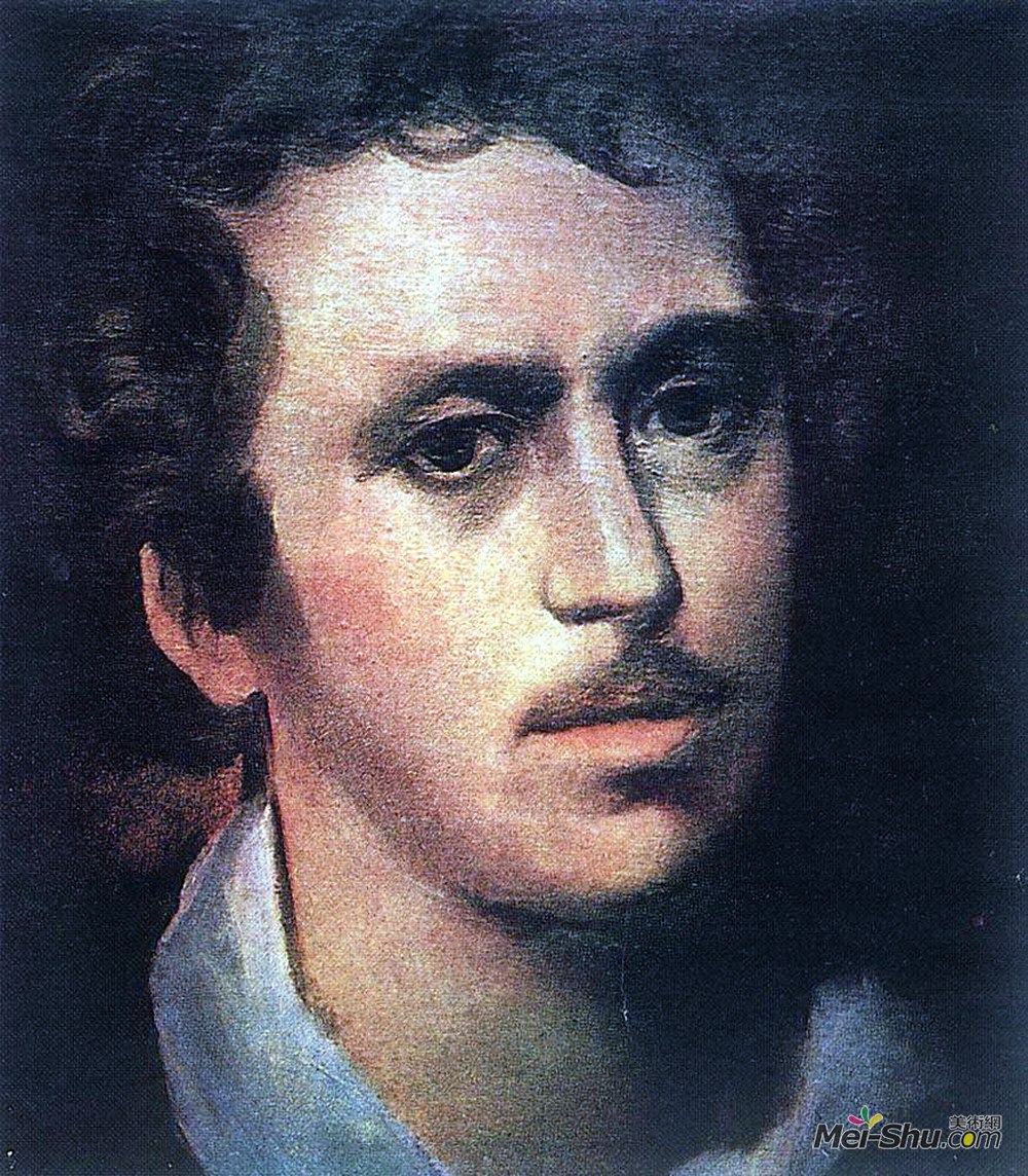 卡尔·布留洛夫(Karl Bryullov)高清作品《自画像》