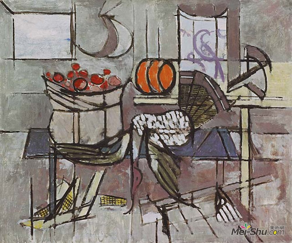 卡尔纳特斯(Karl Knaths)高清作品《收获》