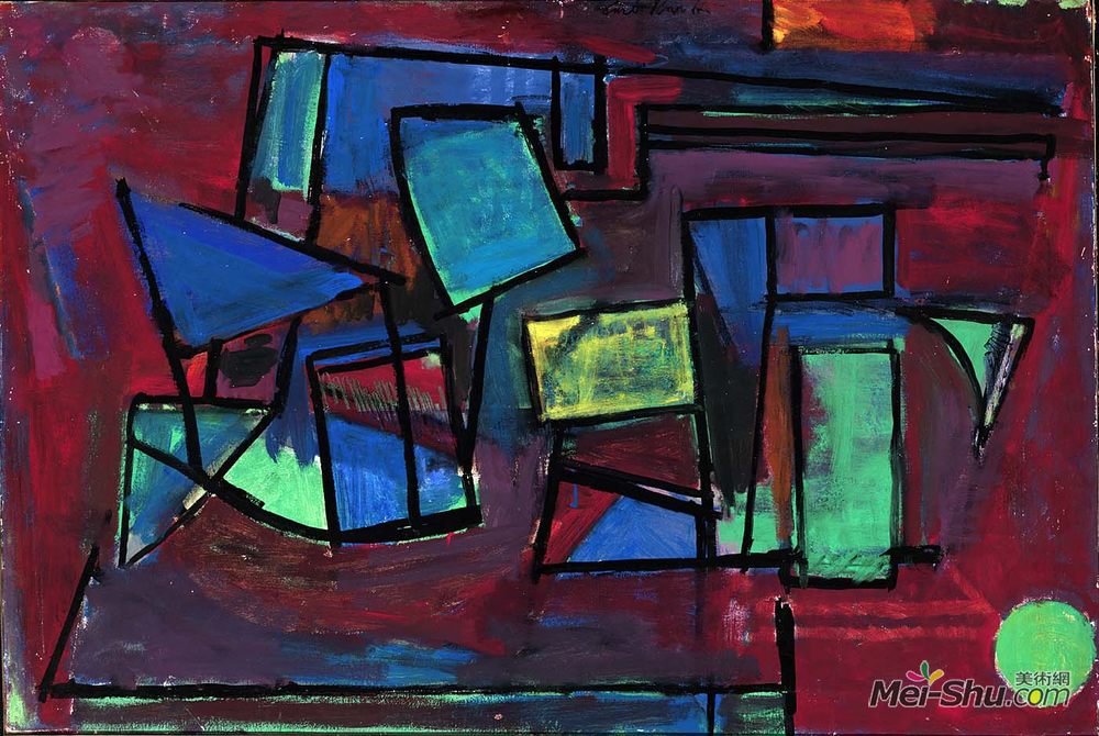 卡尔纳特斯(Karl Knaths)高清作品《飞机游戏》