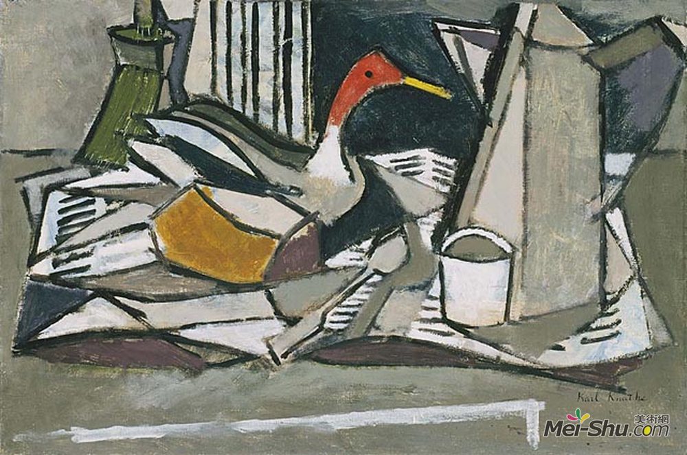 卡尔纳特斯(Karl Knaths)高清作品《诱饵鸭》