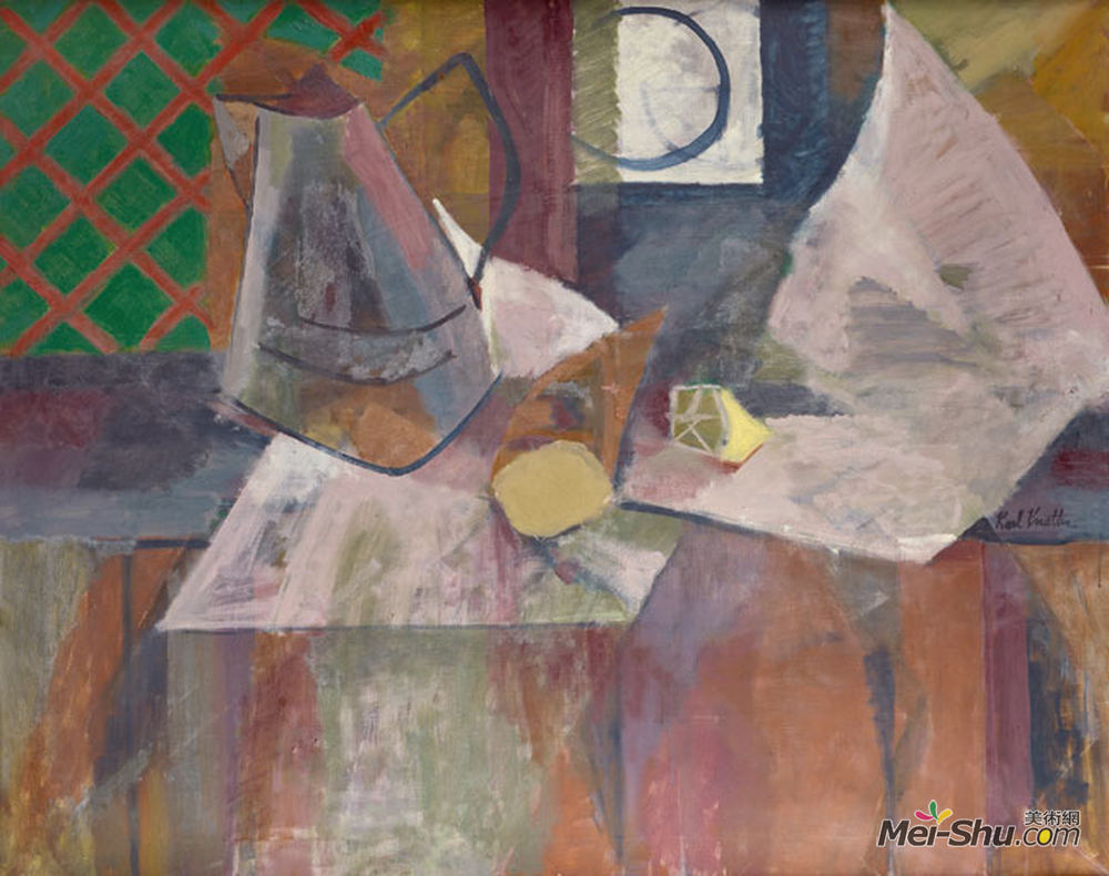 卡尔纳特斯(Karl Knaths)高清作品《黑麦面包》