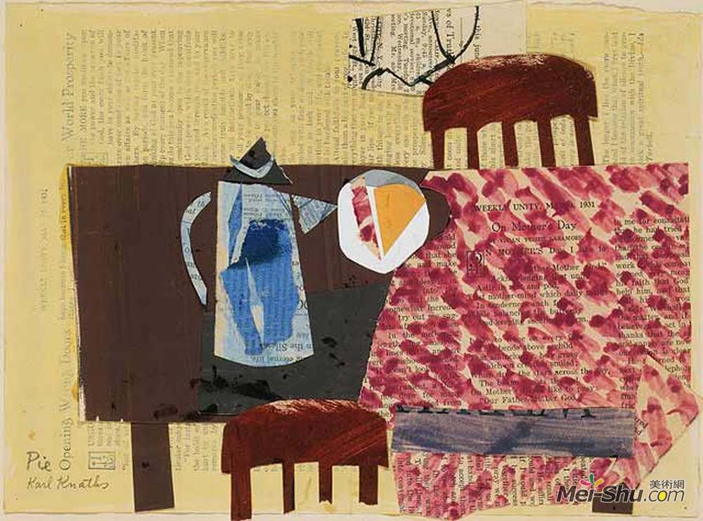卡尔纳特斯(Karl Knaths)高清作品《馅饼》