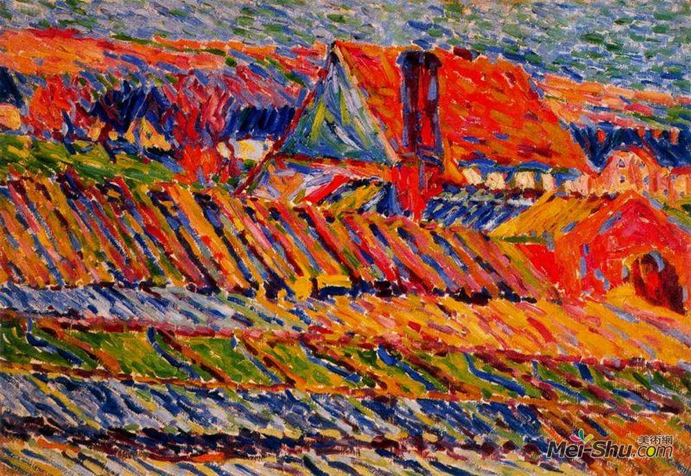 卡尔施密特 - 罗特鲁夫(Karl Schmidt-Rottluff)高清作品《园艺》