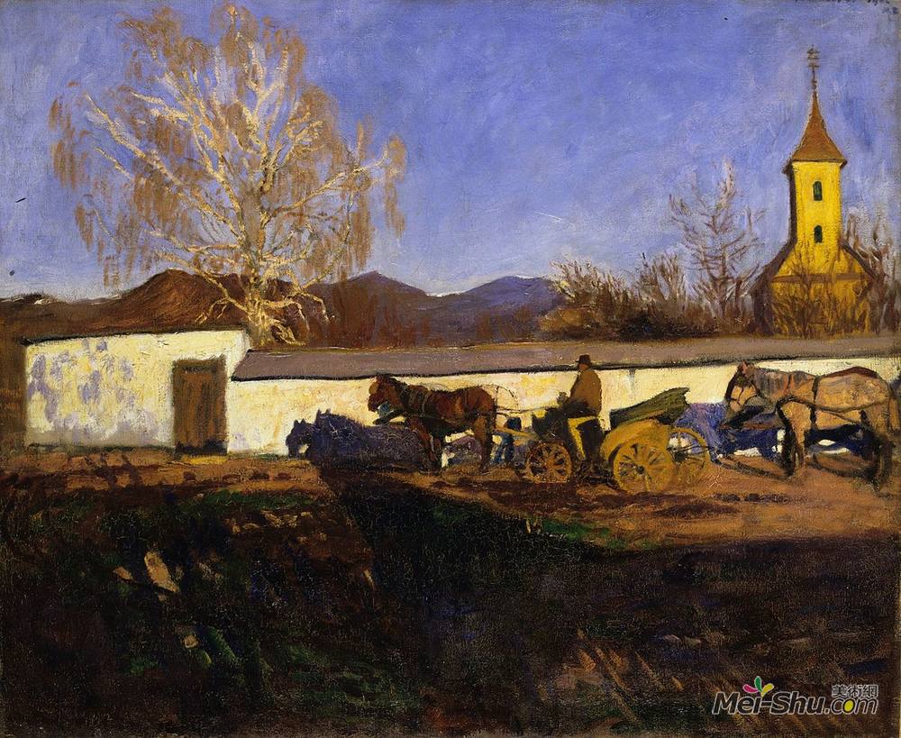 卡罗利·费伦斯齐(Karoly Ferenczy)高清作品《三月晚上》