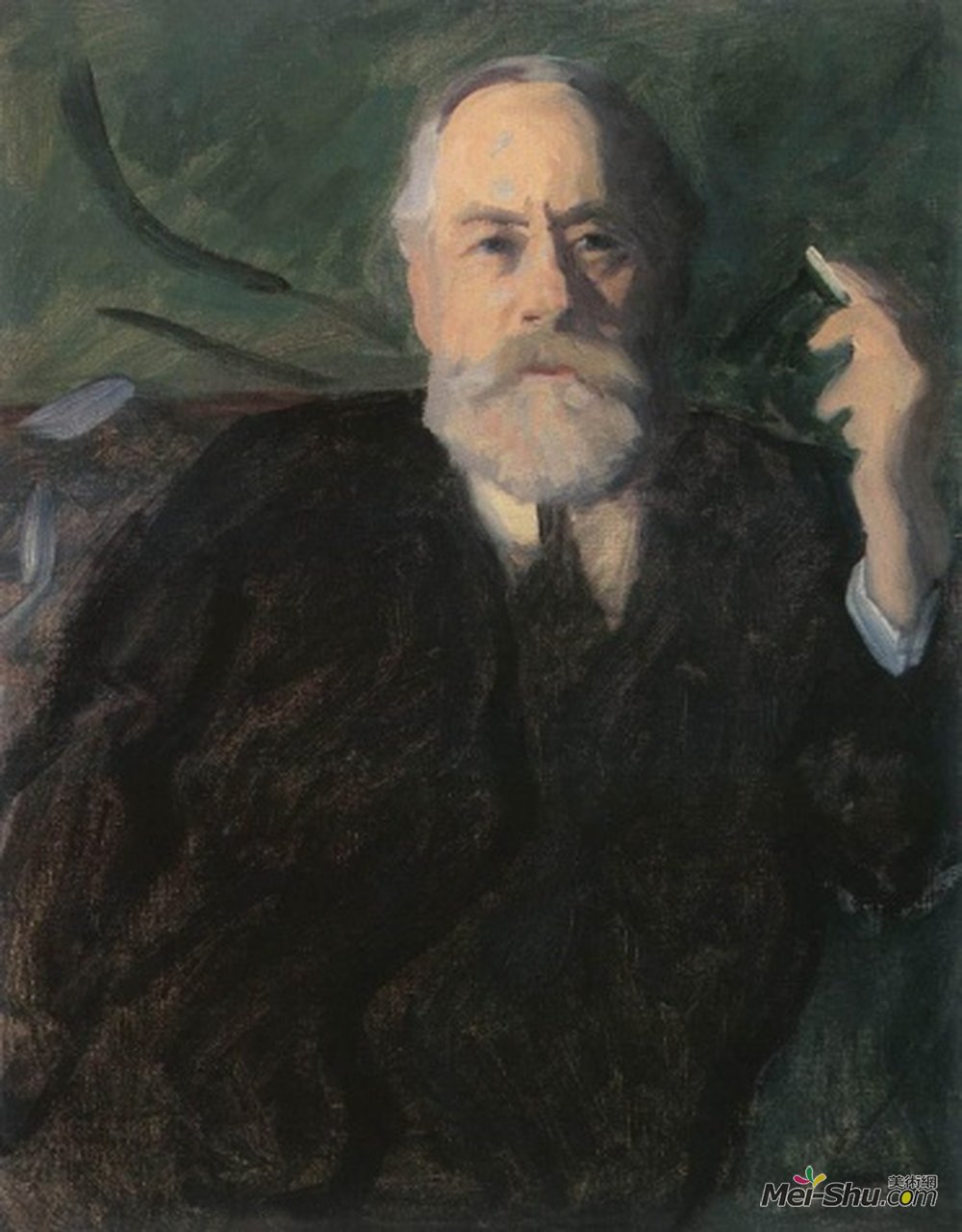 卡罗利·费伦斯齐(Karoly Ferenczy)高清作品《Portrait of P&ál Szinyei Merse》