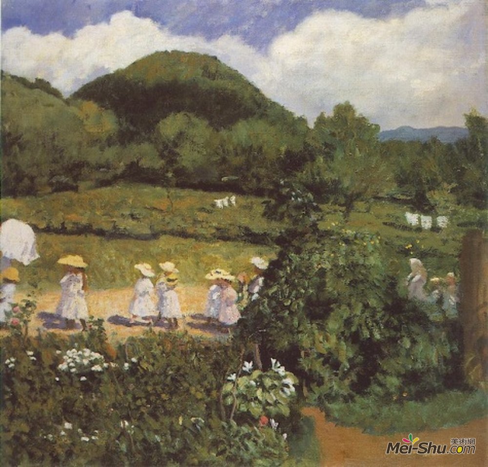 卡罗利·费伦斯齐(Karoly Ferenczy)高清作品《夏季（五月野餐）》