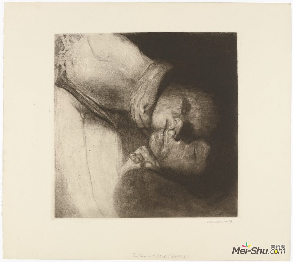 凯绥·珂勒惠支(Kathe Kollwitz)高清作品《死亡、妇女与儿童》