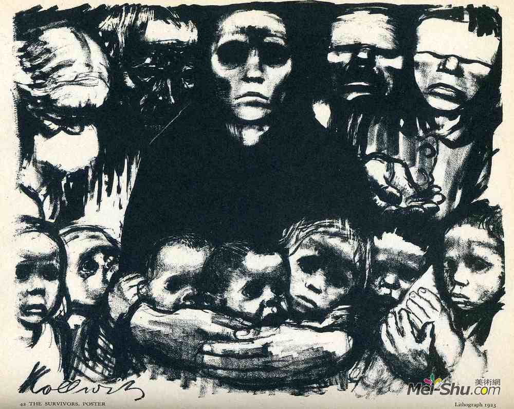 凯绥·珂勒惠支(Kathe Kollwitz)高清作品《幸存者》