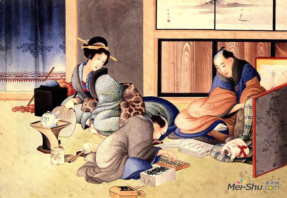 《商户组成账户》葛饰北斋(katsushika hokusai)高清作品欣赏