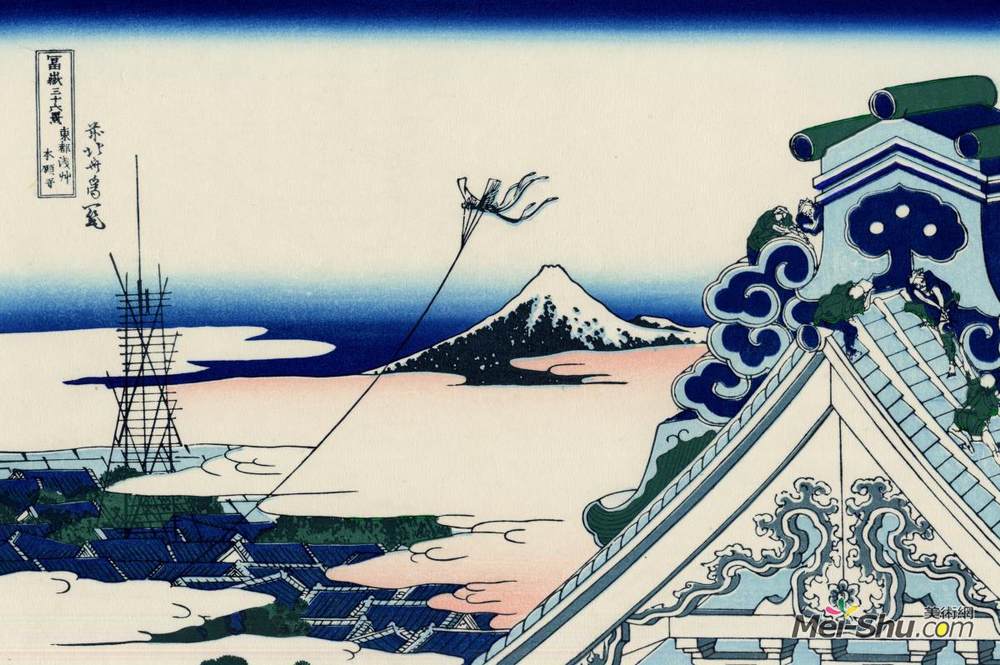 葛饰北斋(Katsushika Hokusai)高清作品《东方明珠寺》