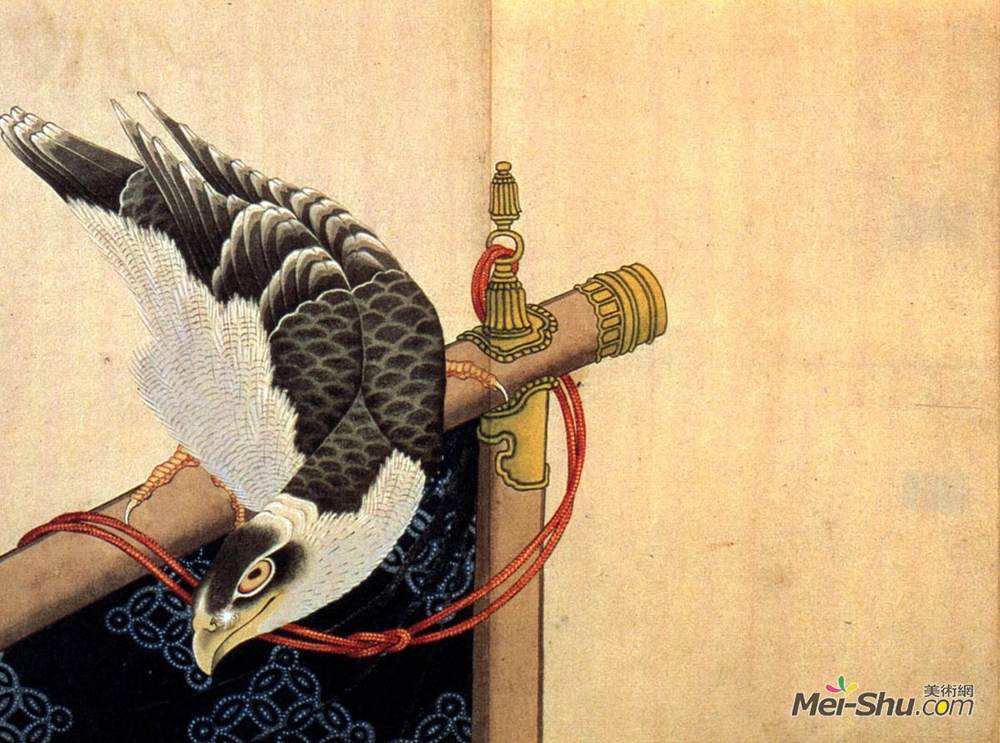 葛饰北斋(Katsushika Hokusai)高清作品《仪式上的鹰》