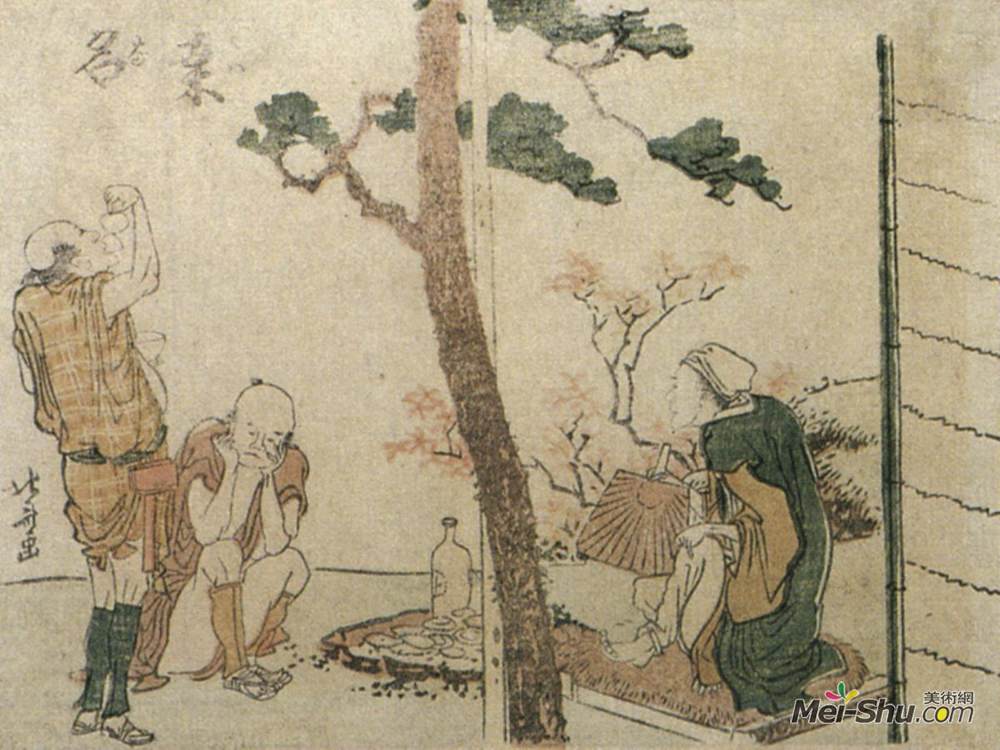 葛饰北斋(Katsushika Hokusai)高清作品《库瓦纳》