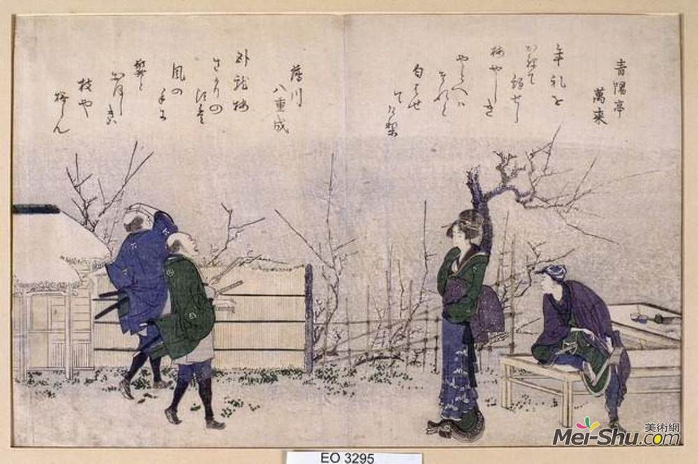 葛饰北斋(Katsushika Hokusai)高清作品《柚木茶馆》