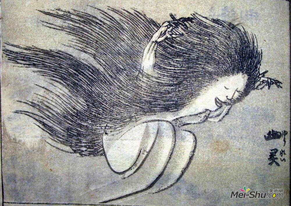 葛饰北斋(Katsushika Hokusai)高清作品《尤里》