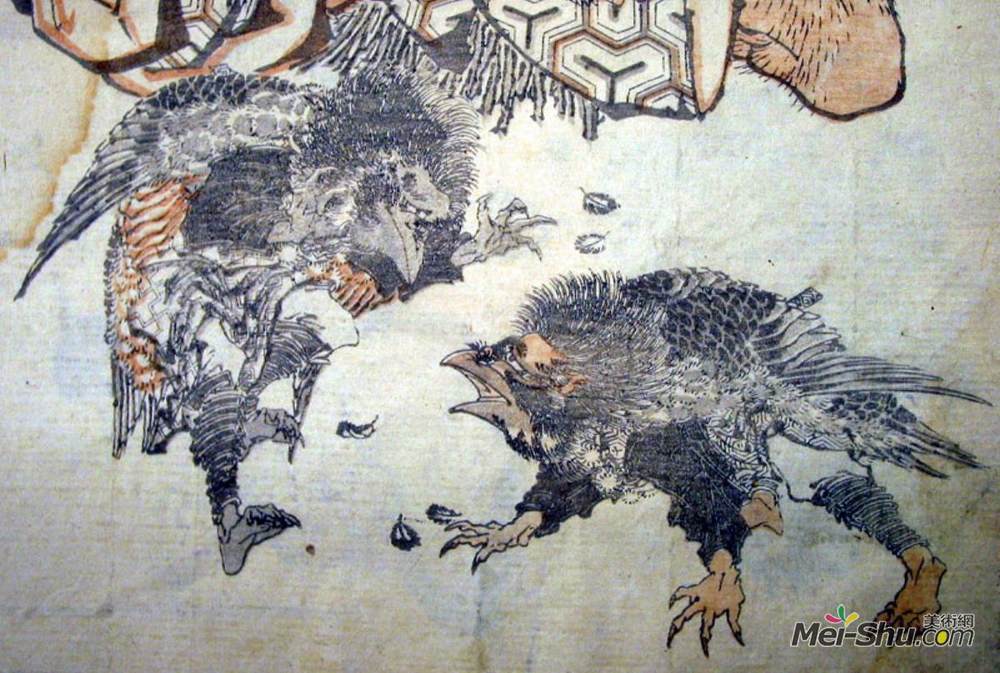 葛饰北斋(Katsushika Hokusai)高清作品《天狗》