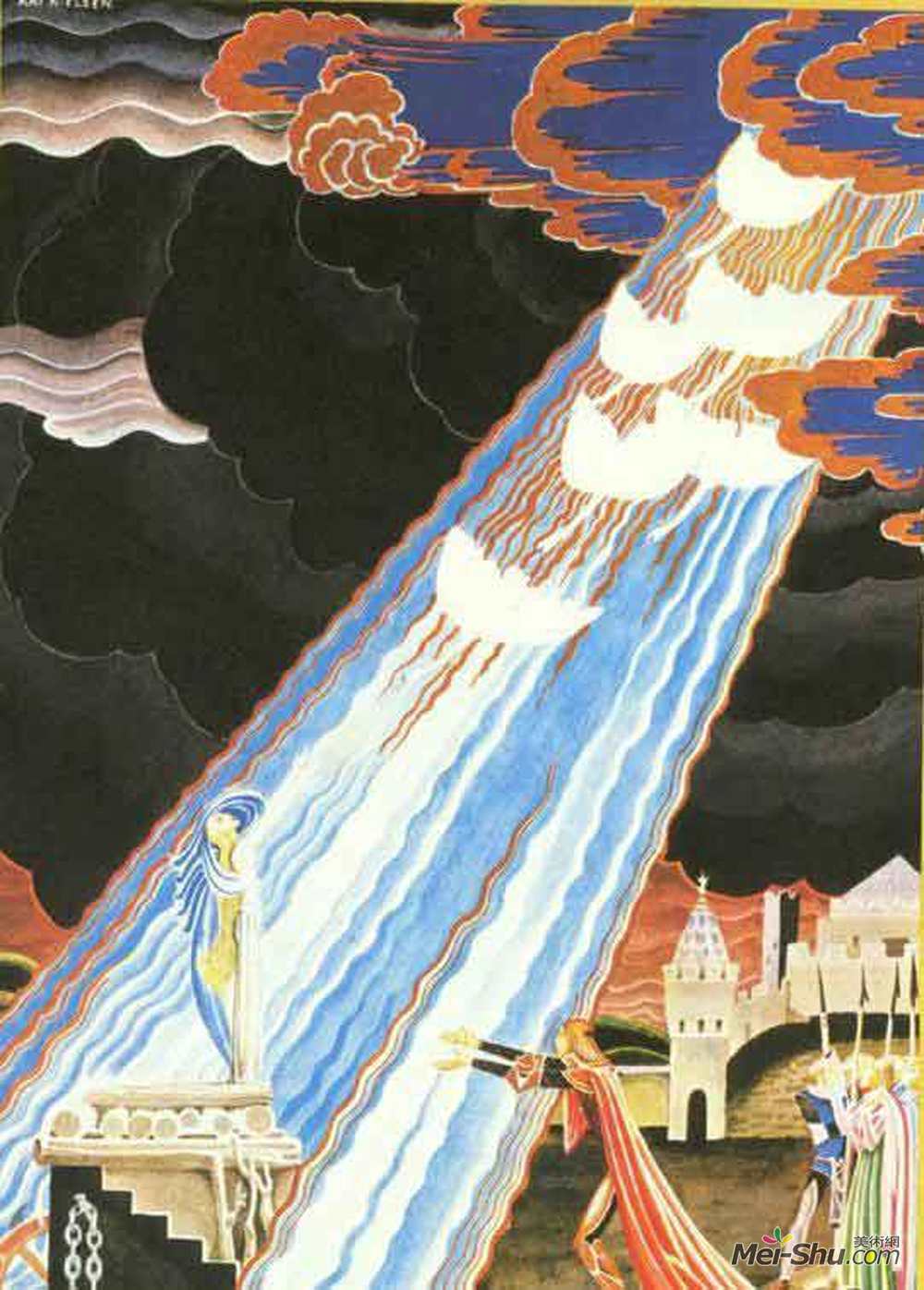 凯·尼尔森(Kay Nielsen)高清作品《六只天鹅》