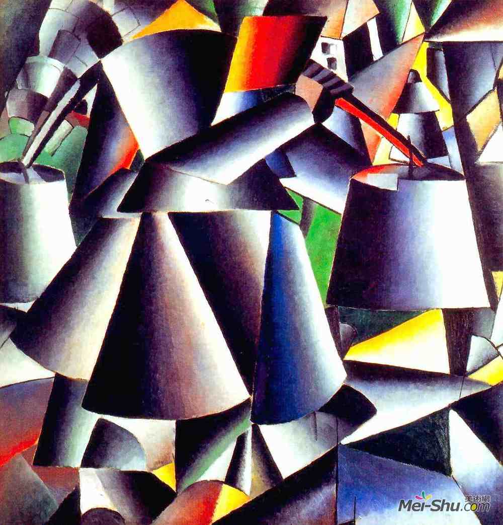 卡西米尔·马列维奇(Kazimir Malevich)高清作品《农妇》