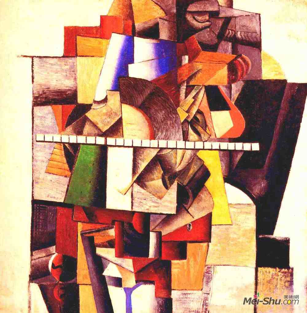 卡西米尔·马列维奇(Kazimir Malevich)高清作品《马修森画像》