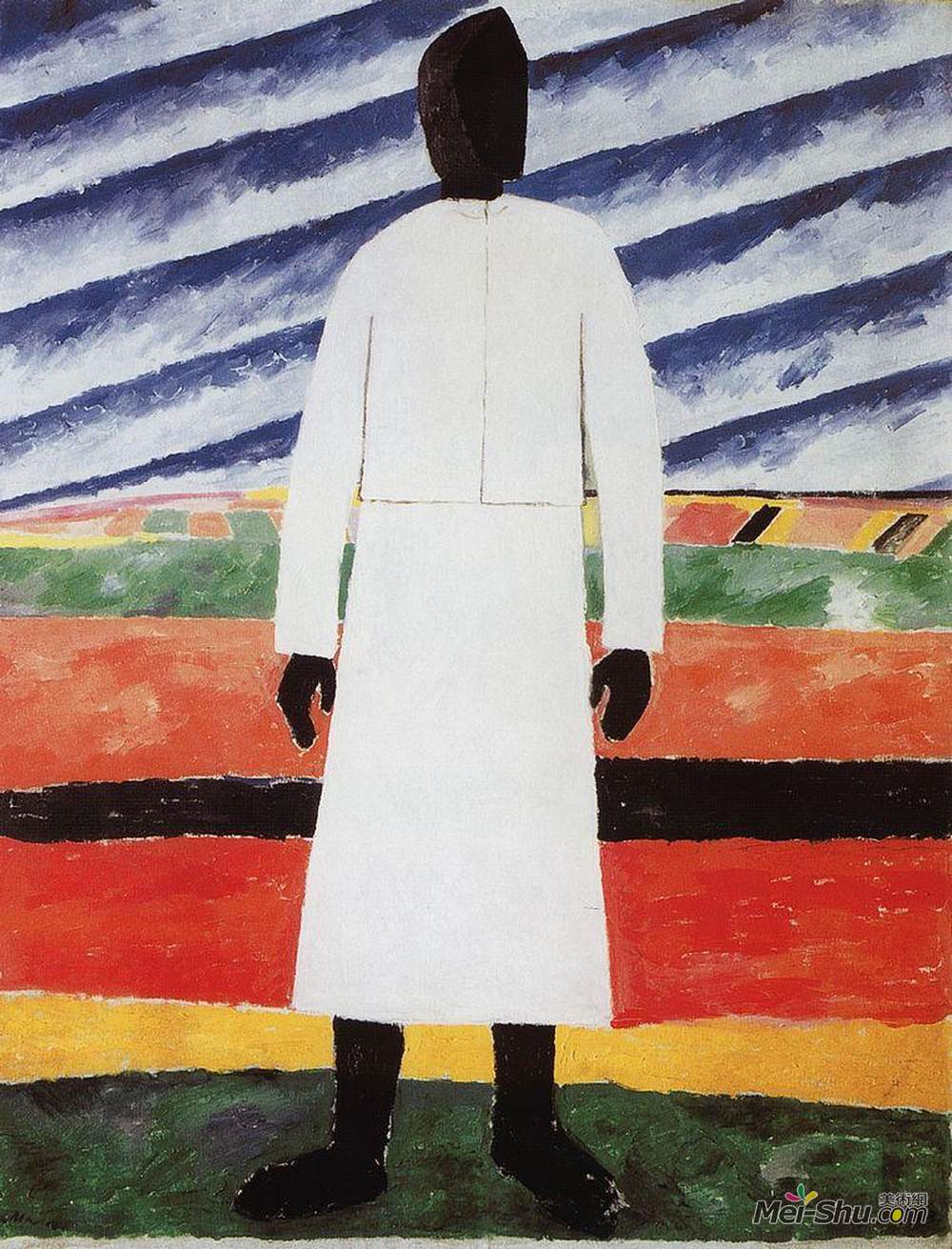 卡西米尔·马列维奇(Kazimir Malevich)高清作品《农妇》