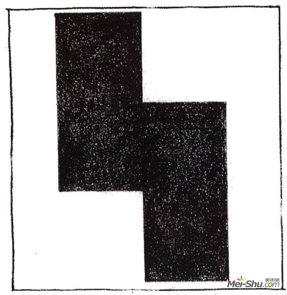 卡西米尔·马列维奇(Kazimir Malevich)高清作品《运动至上主义广场》