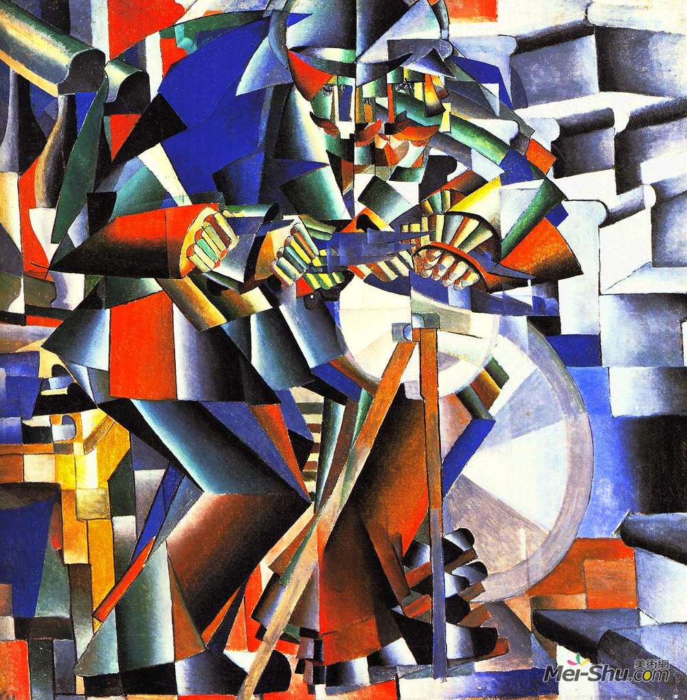卡西米尔·马列维奇(Kazimir Malevich)高清作品《刀磨机》