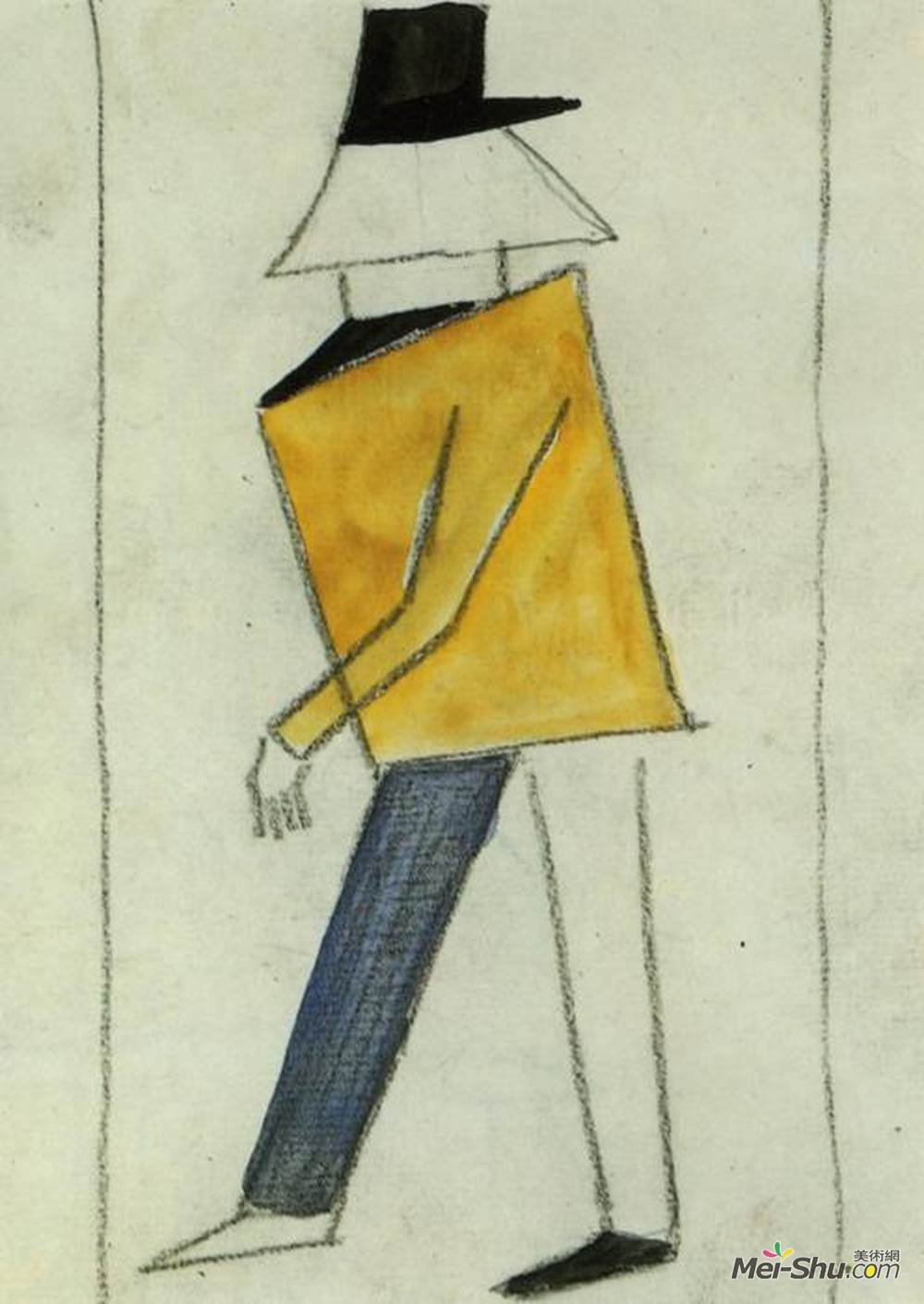 卡西米尔·马列维奇(Kazimir Malevich)高清作品《胆小鬼》